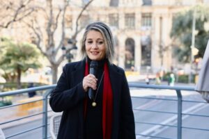 Inauguración del Saloncito fallero en la Plaza del Ayuntamiento